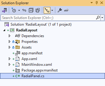 Solution Explorer RadialPanel.cs